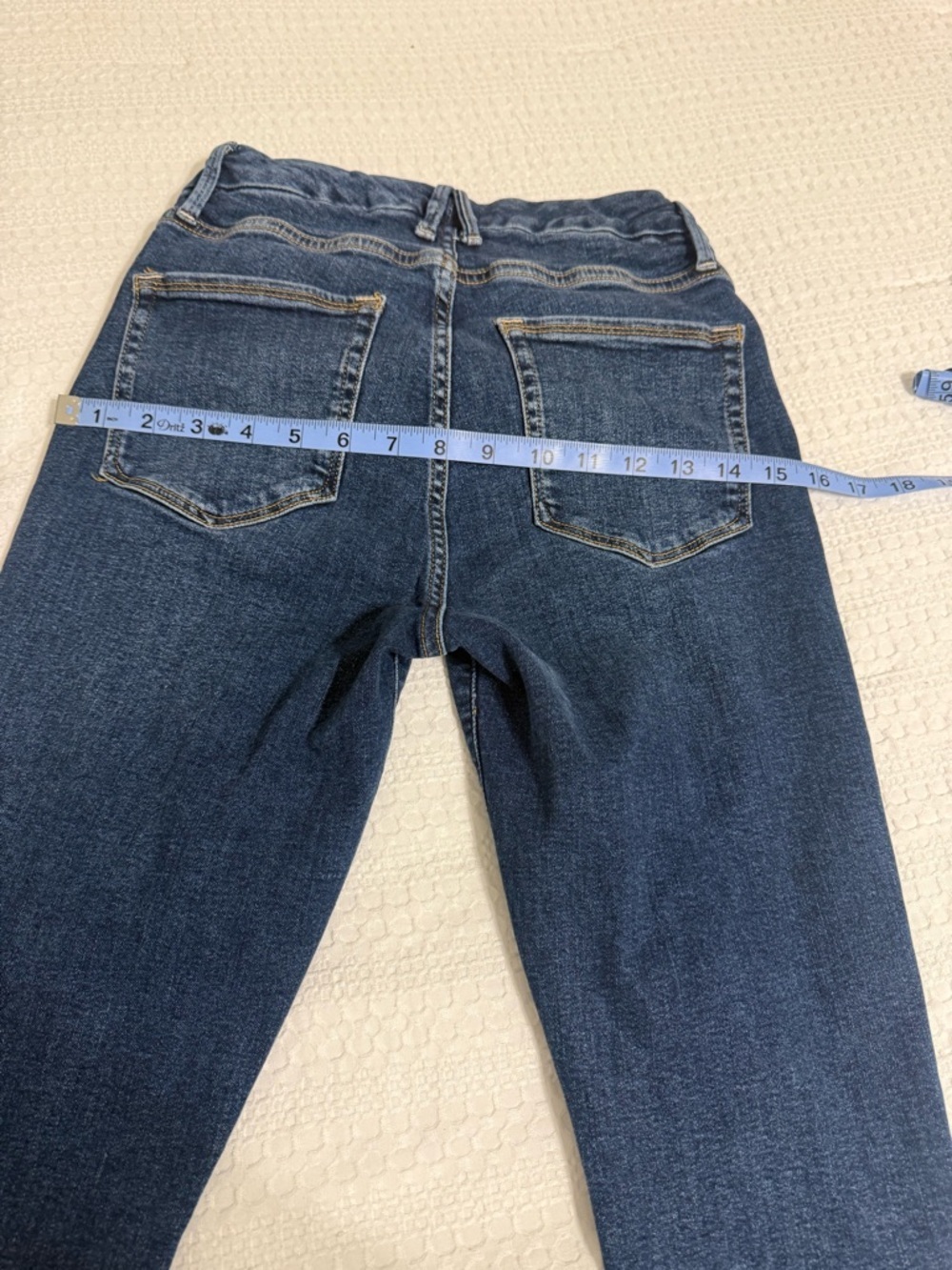 Dark Blue Women's Slim Jeans - Picture 3 of 9